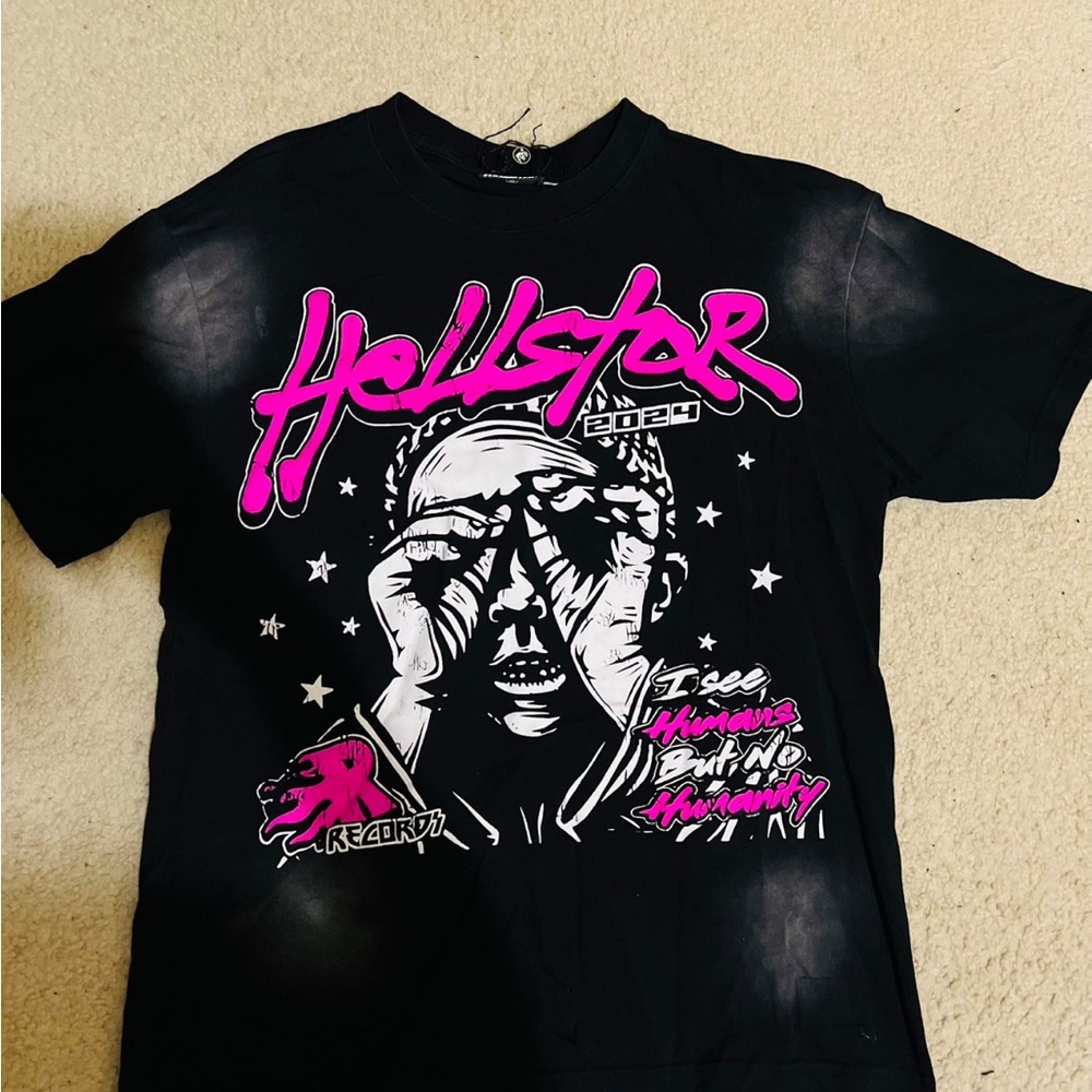Hellstar Graphic Tee - Black & Pink - Picture 1 of 2